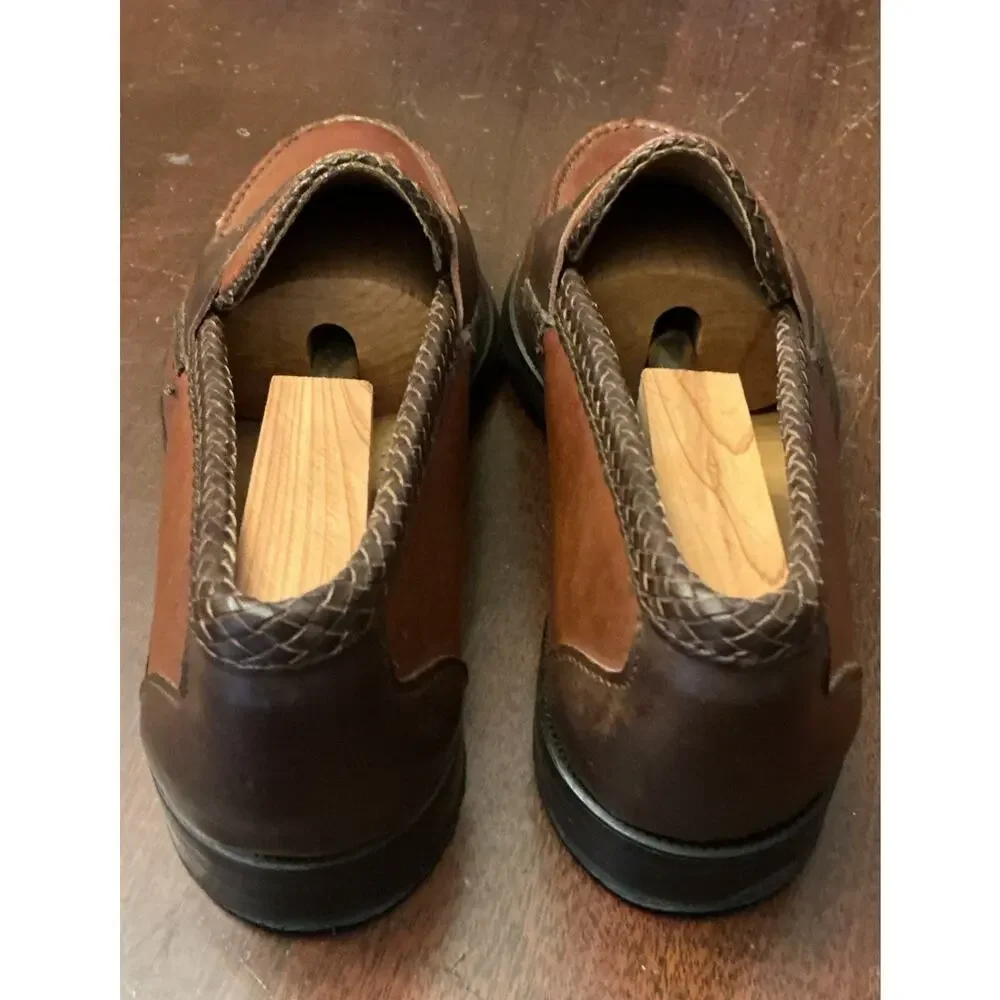 Sebago Penny Loafers Mens 8 D Handsewn Burgundy Leather Slip On Dress Shoes USA